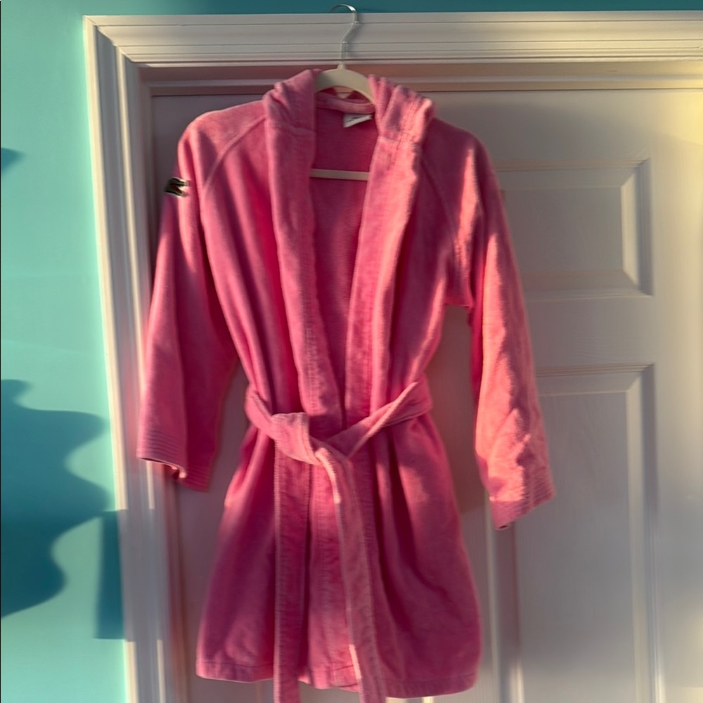 Lactose Pink Hooded Bathrobe